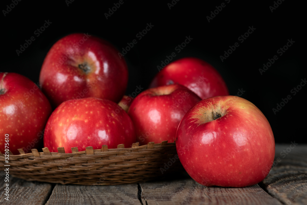 High iron red apples, variety Gizil Ahmet, bred in Azerbaijan High iron red apples, variety Gizil Ahmet, bred in Azerbaijan