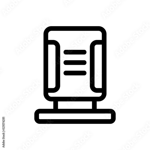 air purifier icon vector. Thin line sign. Isolated contour symbol illustration