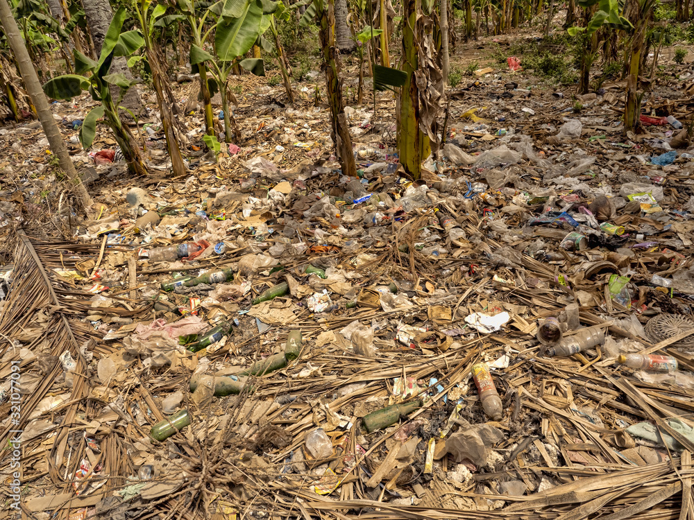 Garbage Infested Palmeria, Nusa Penida, Indonesia Garbage Infested Palmeria, Nusa Penida, Indonesia