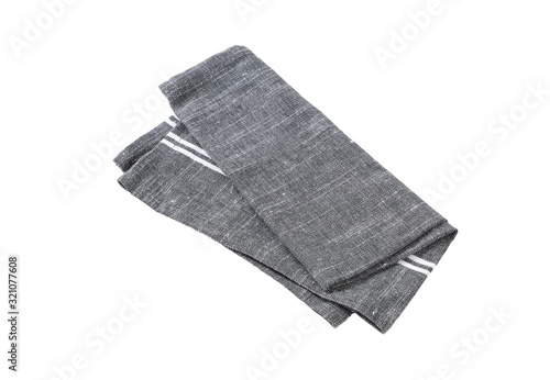 Grey place mat isolated on white