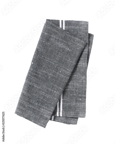 Grey place mat isolated on white