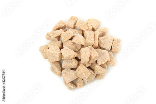 Bunch of sugar isolated on white background