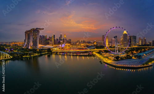  Mar 31 2019 Marina bay in blue hour  Singapore