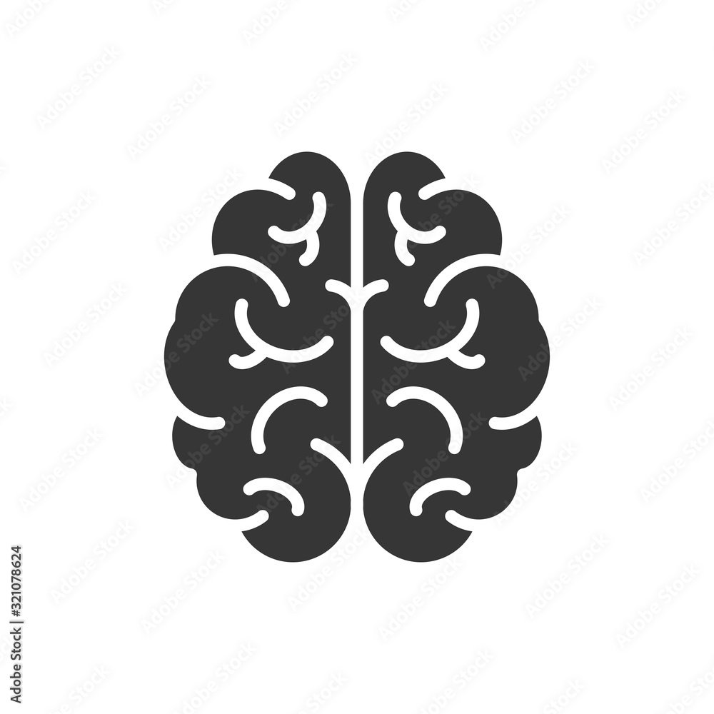 Brain Icon Vector Illustration. Logo Template. Brain Icon Vector Illustration. Logo Template.