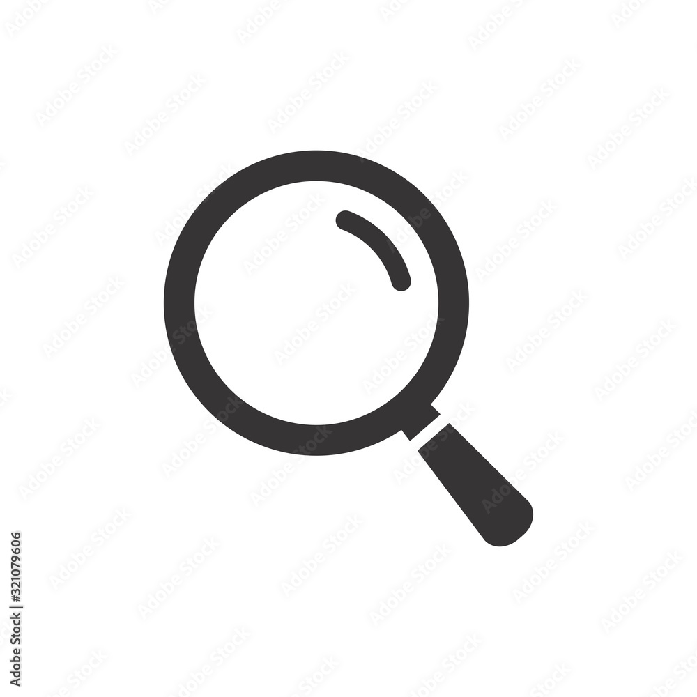 Magnifier Glass Icon Vector Illustration. Magnifier Logo Template. Magnifier Glass Icon Vector Illustration. Magnifier Logo Template.