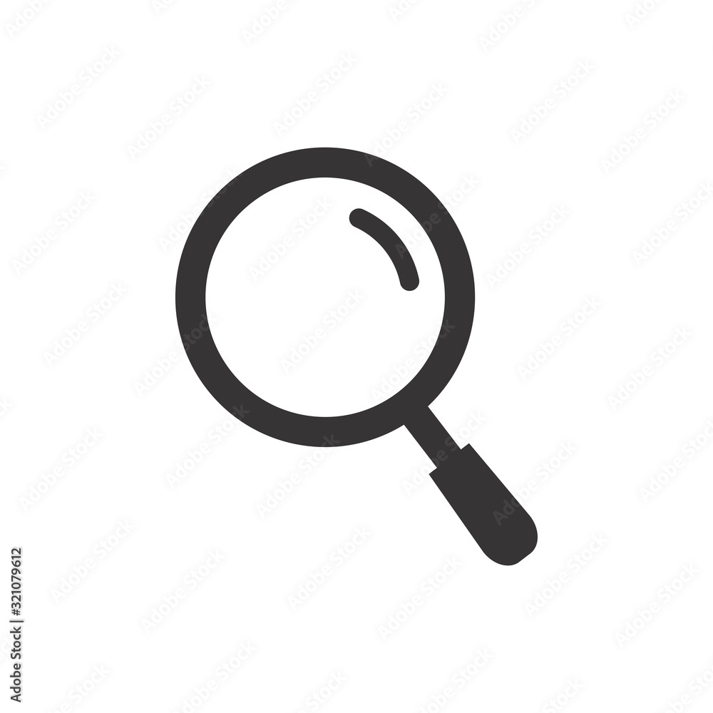 Magnifier Glass Icon Vector Illustration. Magnifier Logo Template. Magnifier Glass Icon Vector Illustration. Magnifier Logo Template.