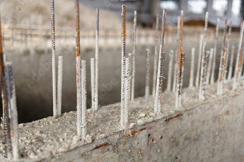 Valokuva Steel Rebars for reinforced concrete