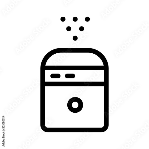 air purifier icon vector. Thin line sign. Isolated contour symbol illustration