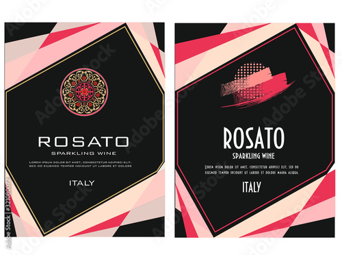 WINE LABEL ITALIAN FOOD AND DRINKS DECORATIVE STICKER FOR AMARONE, PROSECCO, CHIANTI, VALPOLICELLA,PRIMITIVO SALENTO BARDOLINO CHIARETTO AND SPARKLING WINE