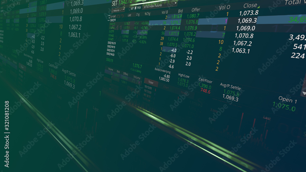 The Stock Exchange, Streaming Trade Screen.