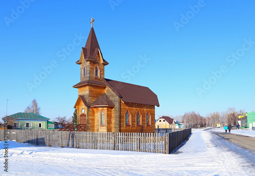 Evangelical Lutheran Church in the village of Novotyryshkino in the Altai territory of Russia