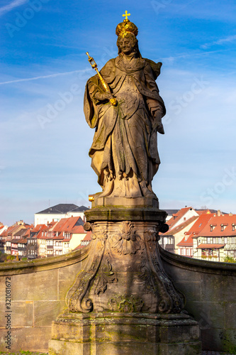 Bamberg. Statue of St. Kunigunda.