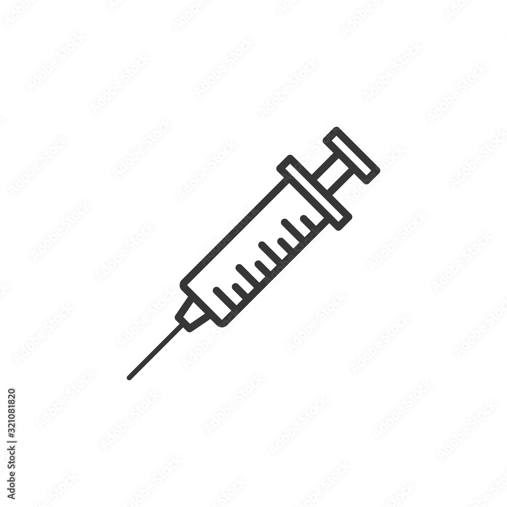 Syringe Icon Vector Illustration. Injection Sign. Syringe Icon Vector Illustration. Injection Sign.