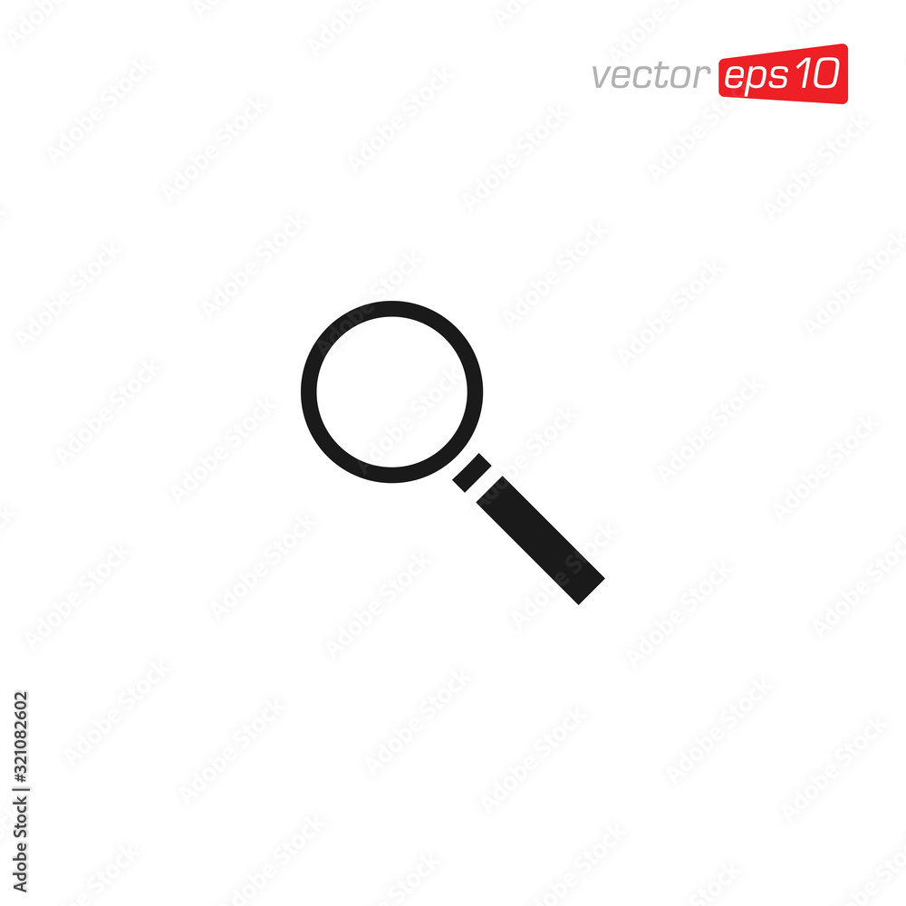 Magnifying Glass Icon Design Vector Magnifying Glass Icon Design Vector