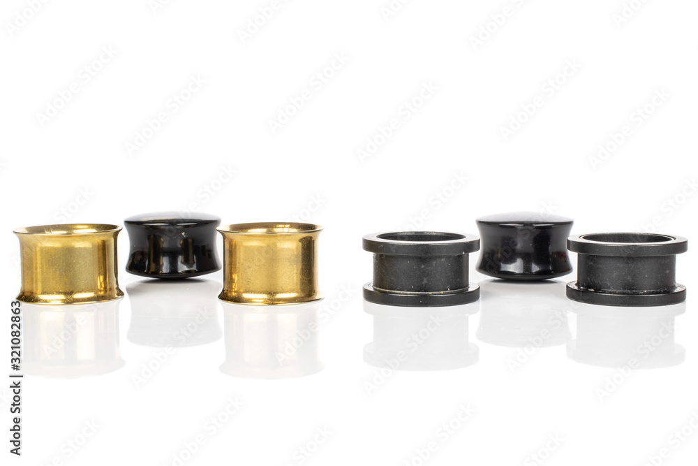 Group of six whole plug isolated on white background Group of six whole plug isolated on white background