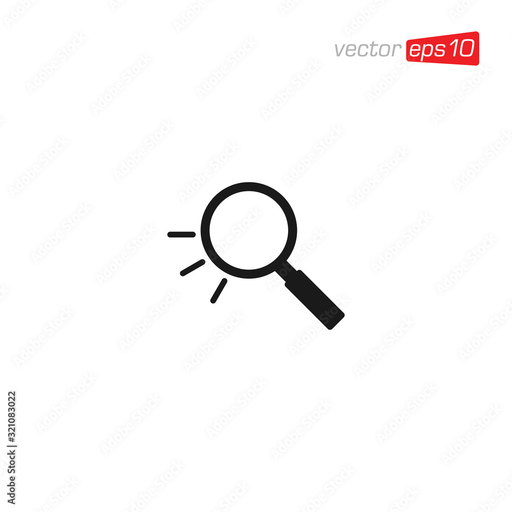 Magnifying Glass Icon Design Vector Magnifying Glass Icon Design Vector
