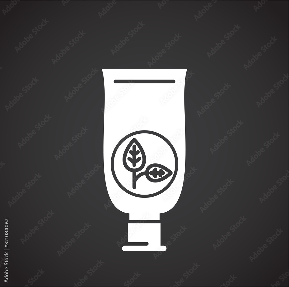 Natural cosmetics related icon on background for graphic and web design. Creative illustration concept symbol for web or mobile app Natural cosmetics related icon on background for graphic and web design. Creative illustration concept symbol for web or mobile app