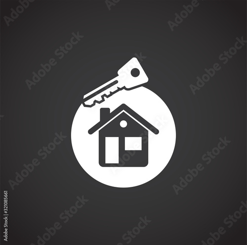 Smart security related icon on background for graphic and web design. Creative illustration concept symbol for web or mobile app