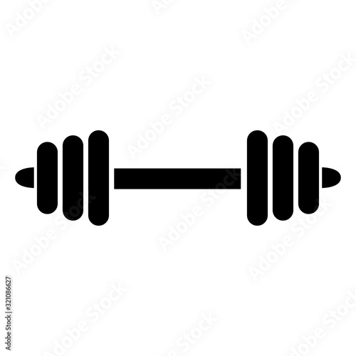 barbell icon vector logo template EPS 10