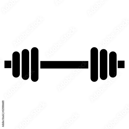 barbell icon vector logo template EPS 10