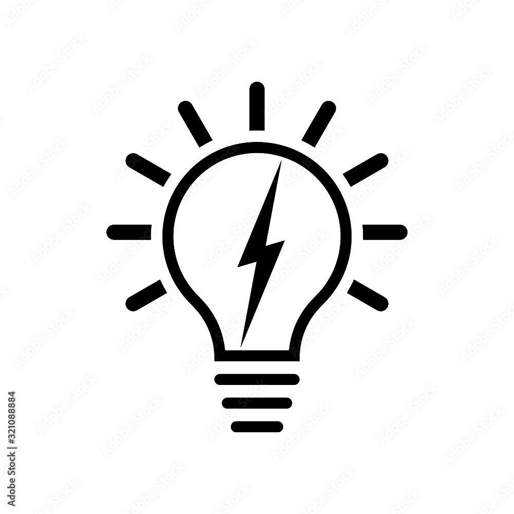 Electricity Logo, Electric bulb logo and icon Electricity Logo, Electric bulb logo and icon
