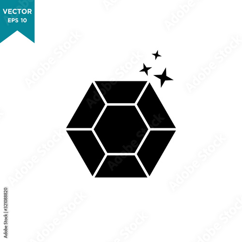 diamond vector icon in trendy flat design 