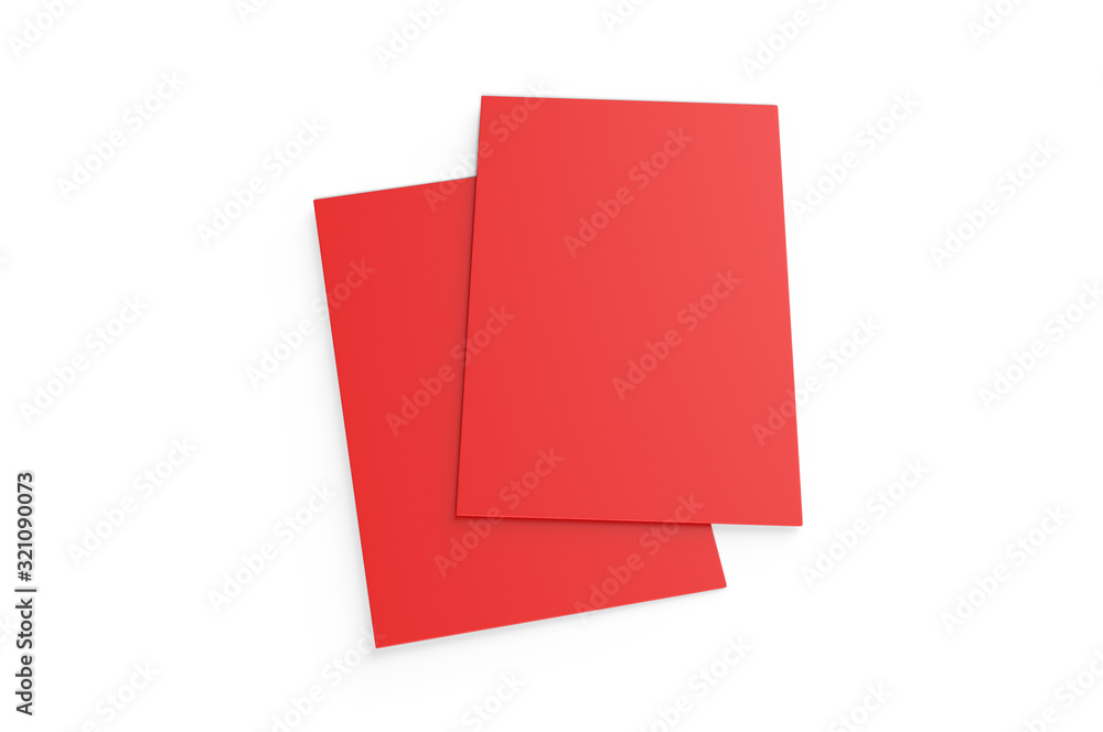 Blank postcard, flyer and pamphlet for mock up, 3d render illustration. Blank postcard, flyer and pamphlet for mock up, 3d render illustration.