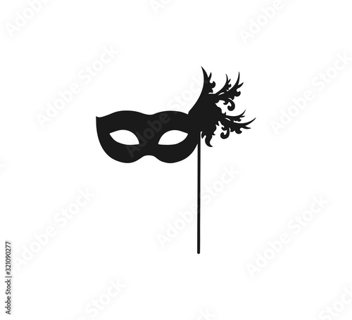 Masquerade Mask icon. Vector illustration, flat design.