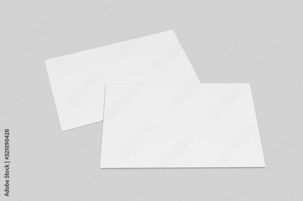 Blank postcard, flyer and pamphlet for mock up, 3d render illustration. Blank postcard, flyer and pamphlet for mock up, 3d render illustration.