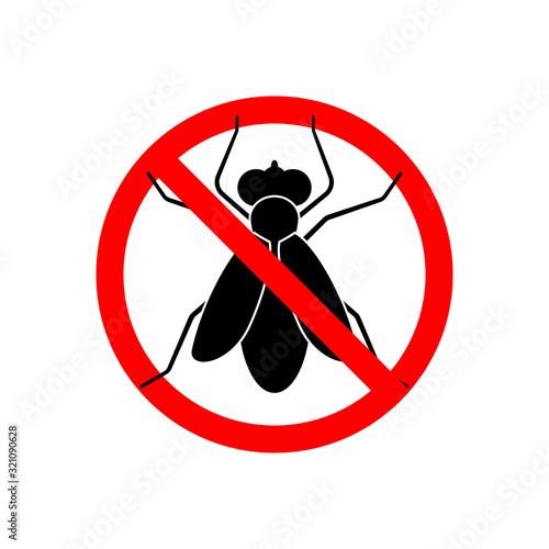 fly stop sign icon