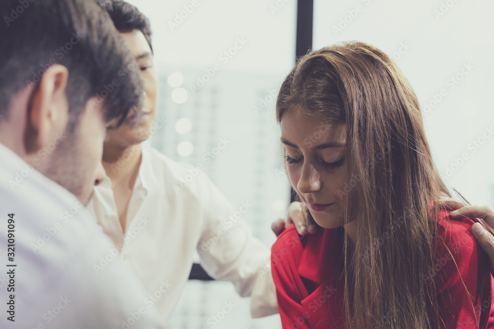 Group problematic young people talking with a guidance counselor. Group problematic young people talking with a guidance counselor.