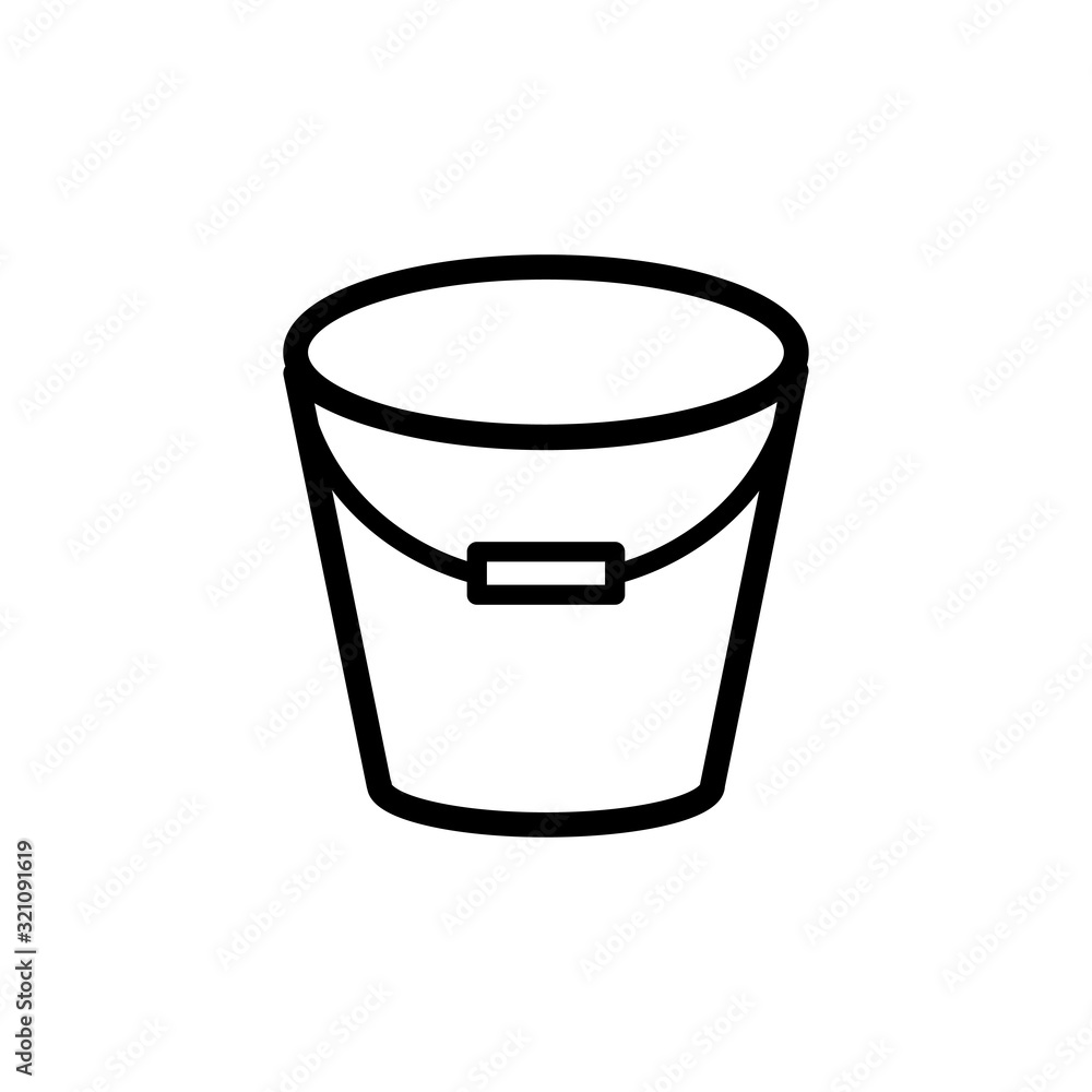 bucket icon vector design logo template EPS 10 bucket icon vector design logo template EPS 10