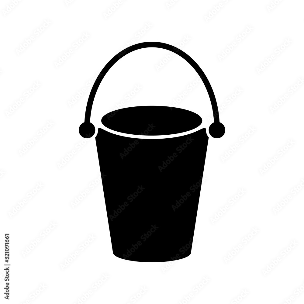 bucket icon vector design logo template EPS 10 bucket icon vector design logo template EPS 10