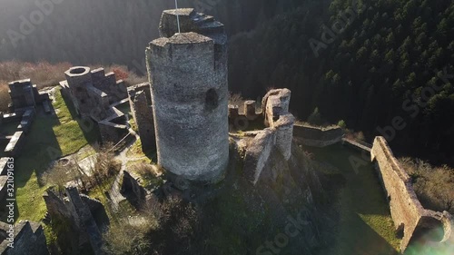 Winneburg Ruine bei Cochem, Moseltal, Rheinland-Pfalz, Deutschland photo