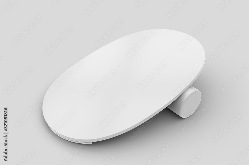 Blank Balance Board Yoga Fitness Balance Plate For Branding Mock up, 3d render illustration. Blank Balance Board Yoga Fitness Balance Plate For Branding Mock up, 3d render illustration.