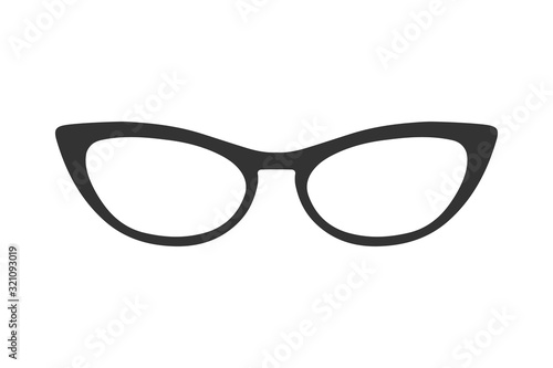 Sunglasses or glasses silhouette