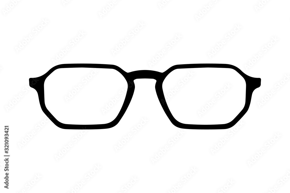 Sunglasses or glasses silhouette