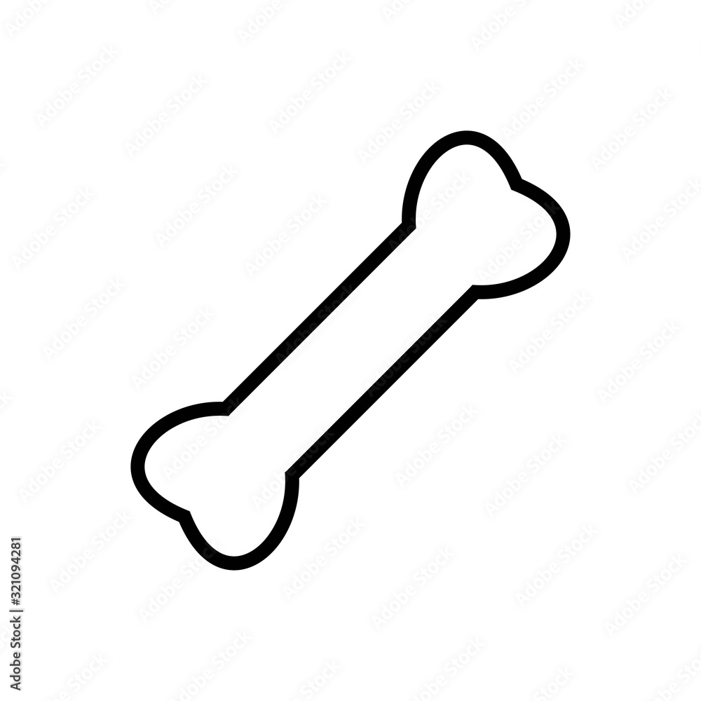 bone icon design vector logo template EPS 10 bone icon design vector logo template EPS 10