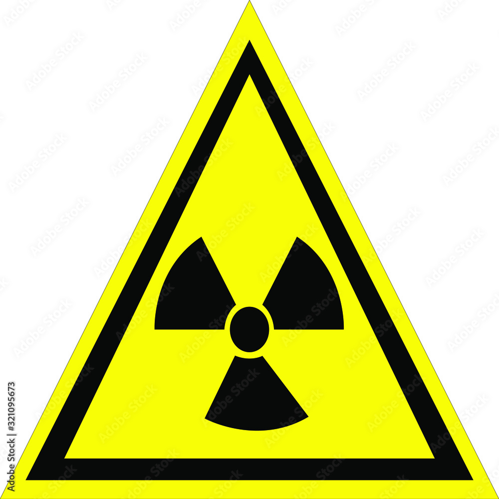 hazardous radioactive substances. warning signs .vector illustration hazardous radioactive substances. warning signs .vector illustration