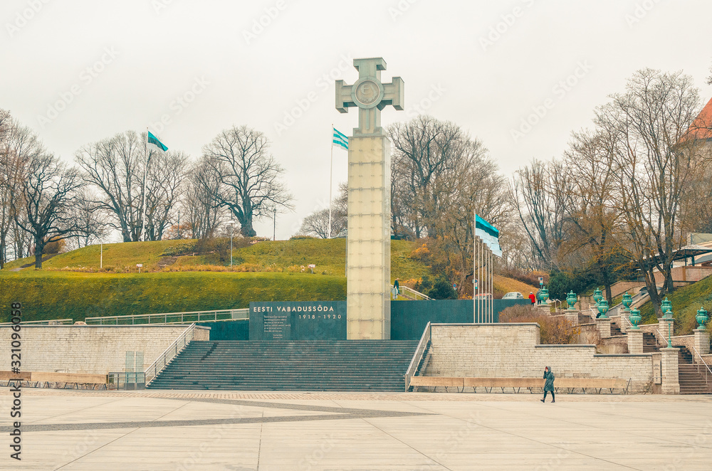 War of Independence Victory Column is located in Freedom Square, Tallinn, Estonia