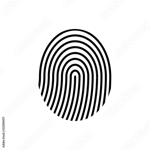 Fingerprint vector illustration.
