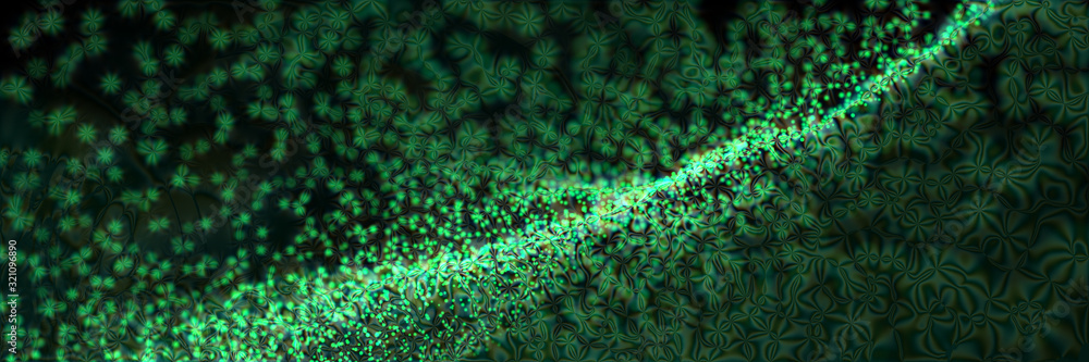 Abstract background consisted of many green dots Abstract background consisted of many green dots