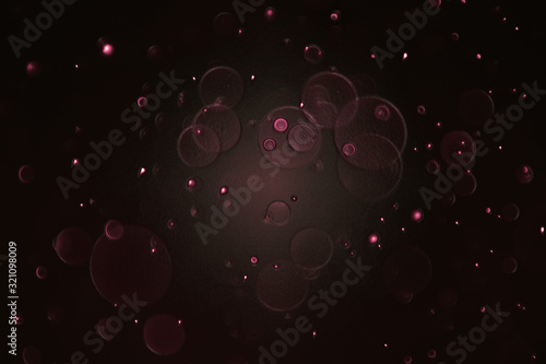 abstract background bubble with particles, abstract background with lights bokeh, Grunge texture 