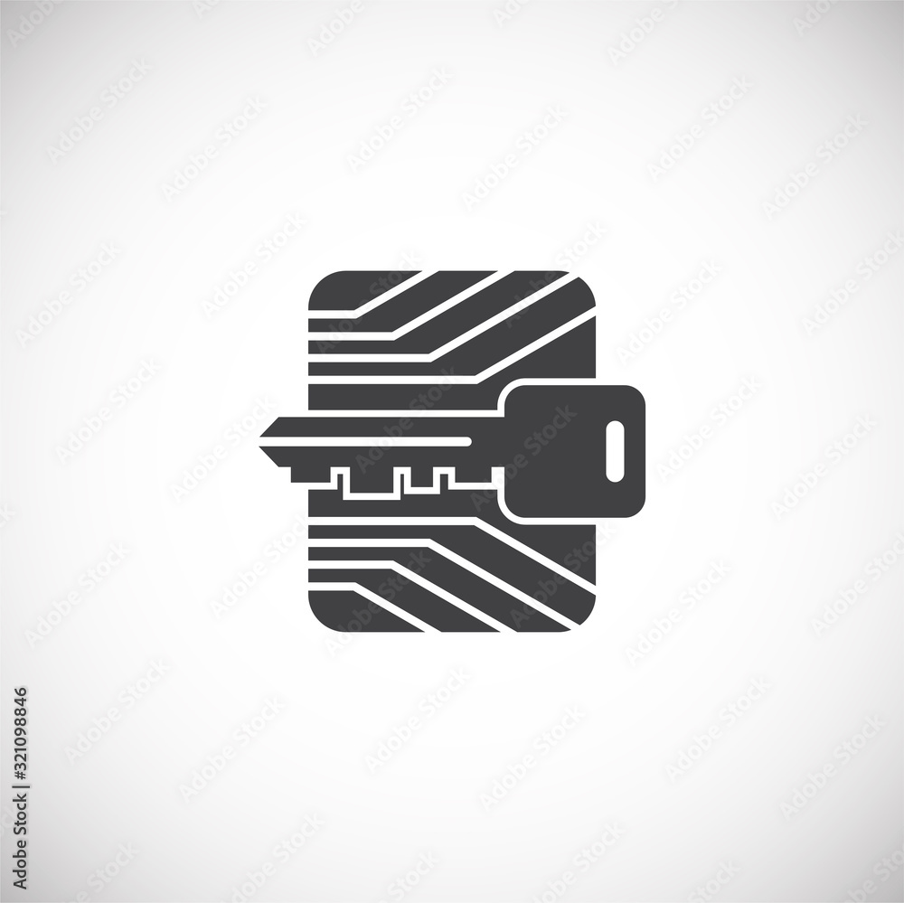 Smart key related icon on background for graphic and web design. Creative illustration concept symbol for web or mobile app Smart key related icon on background for graphic and web design. Creative illustration concept symbol for web or mobile app