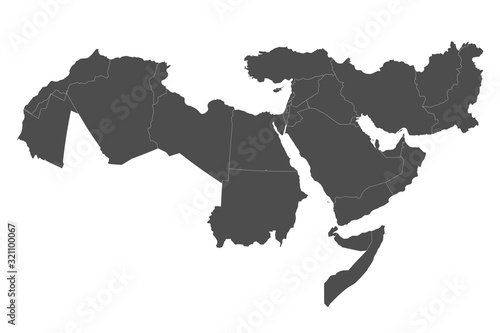 Map of Middle East