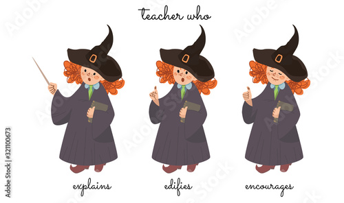 A teacher that explains, censures, and encourages.