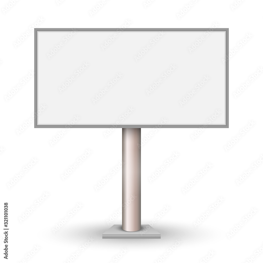 Blank outdoor billboard isolated Blank outdoor billboard isolated