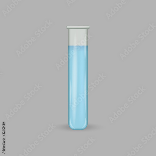 3d realistic laboratory tube