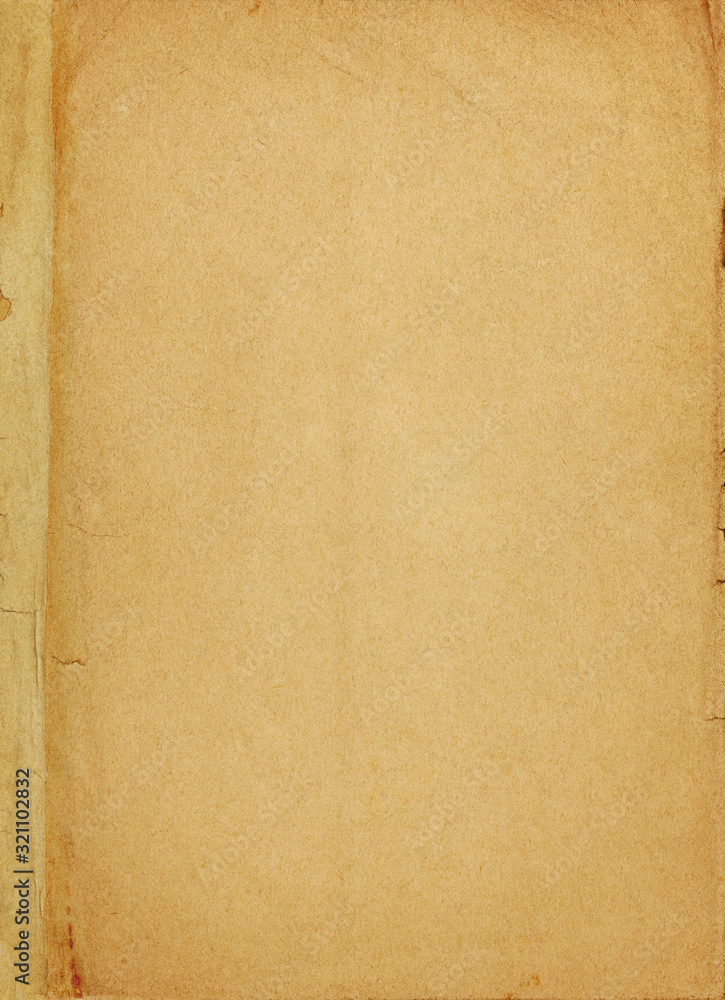 Aged paper book cover page Aged paper book cover page