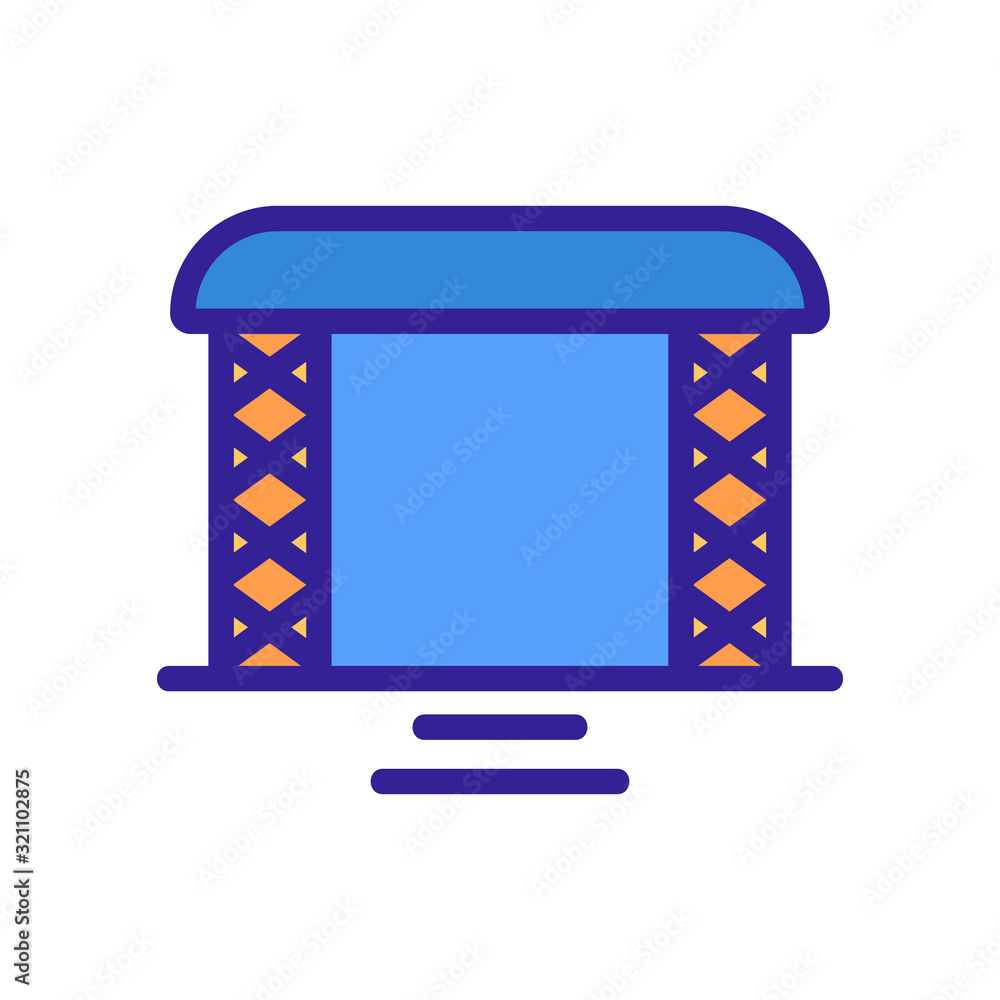 Fototapeta premium scene icon vector. Thin line sign. Isolated contour symbol illustration